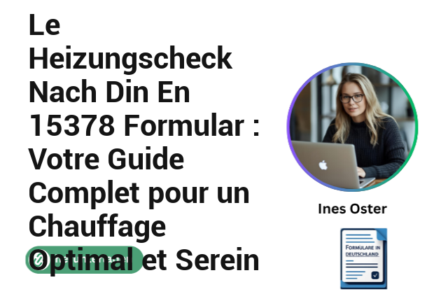 Le Heizungscheck Nach Din En 15378 Formular : Votre Guide Complet pour un Chauffage Optimal et Serein