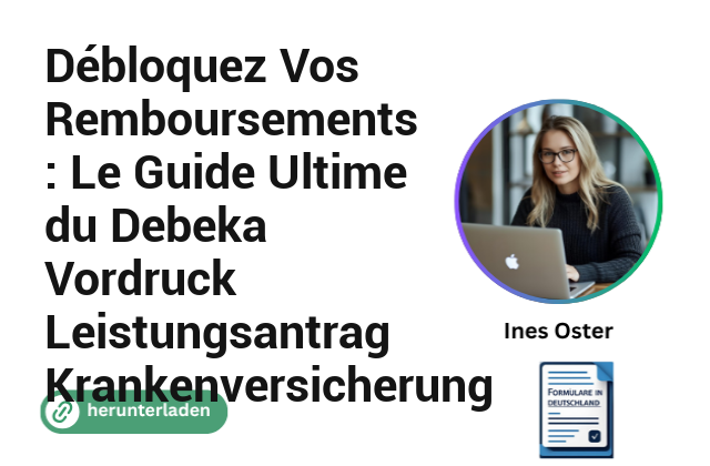 Débloquez Vos Remboursements : Le Guide Ultime du Debeka Vordruck Leistungsantrag Krankenversicherung