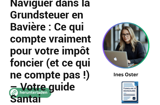 Naviguer dans la Grundsteuer en Bavière : Ce qui compte vraiment pour votre impôt foncier (et ce qui ne compte pas !) – Votre guide Santai