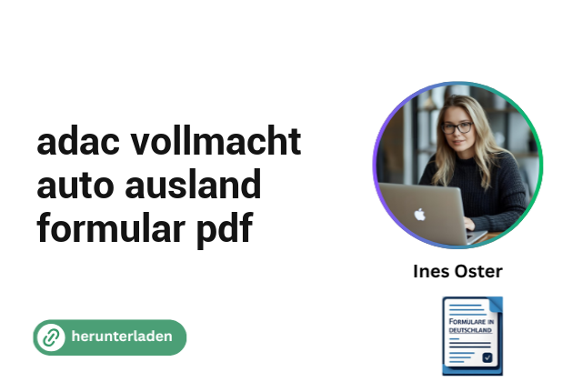 adac vollmacht auto ausland formular pdf