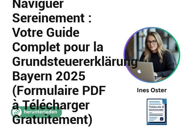 Naviguer Sereinement : Votre Guide Complet pour la Grundsteuererklärung Bayern 2025 (Formulaire PDF à Télécharger Gratuitement)