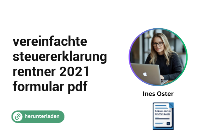 vereinfachte steuererklarung rentner 2021 formular pdf