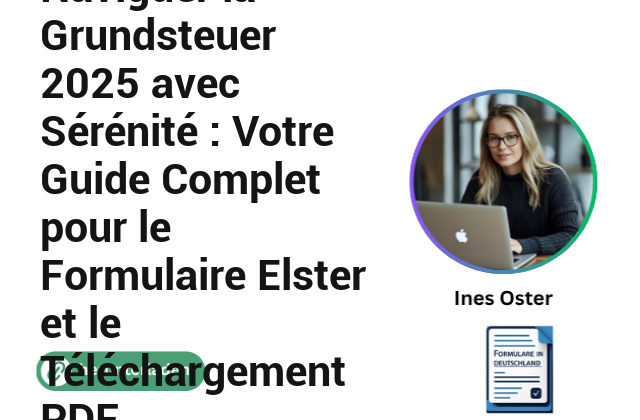 Naviguer la Grundsteuer 2025 avec Sérénité : Votre Guide Complet pour le Formulaire Elster et le Téléchargement PDF